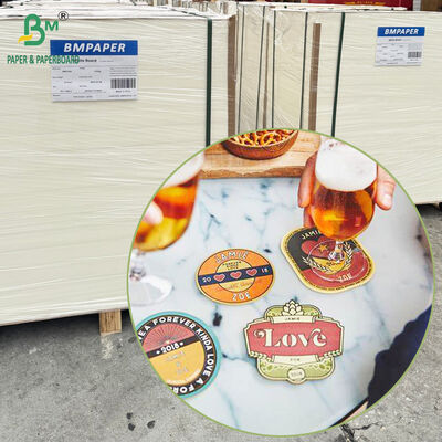 60pt 80pt Both Sides Uncoated Absorbent Pulpboard for Making Bar Hotel Coasters