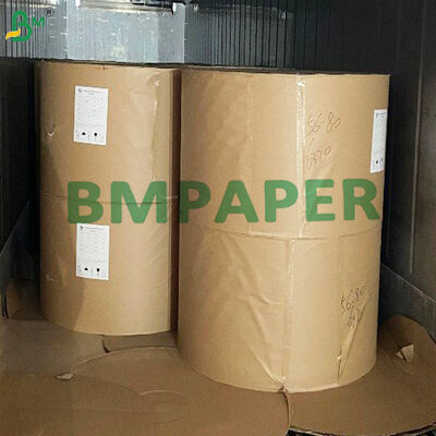 প্রাকৃতিক ক্রাফট গ্লাস ইন্টারলেভিং পেপার রোল 35 - 40 গ্রাম অটোমোটিভ পিভি লেপা গ্লাসের জন্য অ্যান্টি-মোল্ড বিভাজক কাগজ