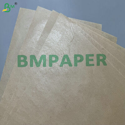 Oil Resistant 45gsm + 6g 8g 10g PE Brown Kraft Paper Roll for Cutlery Wrapping
