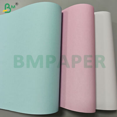 White Top Yellow Middle Pink Bottom Three Layer NCR Paper Sheets