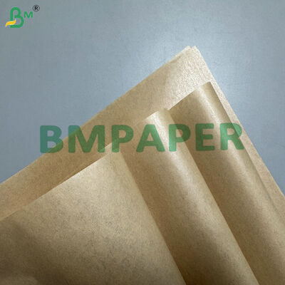 জলরোধী এবং তেলরোধী কাস্টম মুদ্রিত 35-50gsm ক্রাফ্ট + 6-15gsm ব্র্যান্ডেড ডিসপোজেবল কটেলরি প্যাকেজিংয়ের জন্য পিই লেপযুক্ত ক্রাফ্ট পেপার