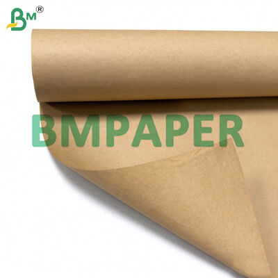 65gsm Brown Butchers Paper Rolls Pe Coated One Side With One Color Printed Back, 18" X 900'