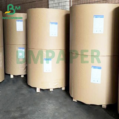 মসৃণ পুনর্ব্যবহারযোগ্য ক্রাফ্ট রঙ 45gsm 80gsm খাদ্য প্যাকেজিং কাগজ রোল